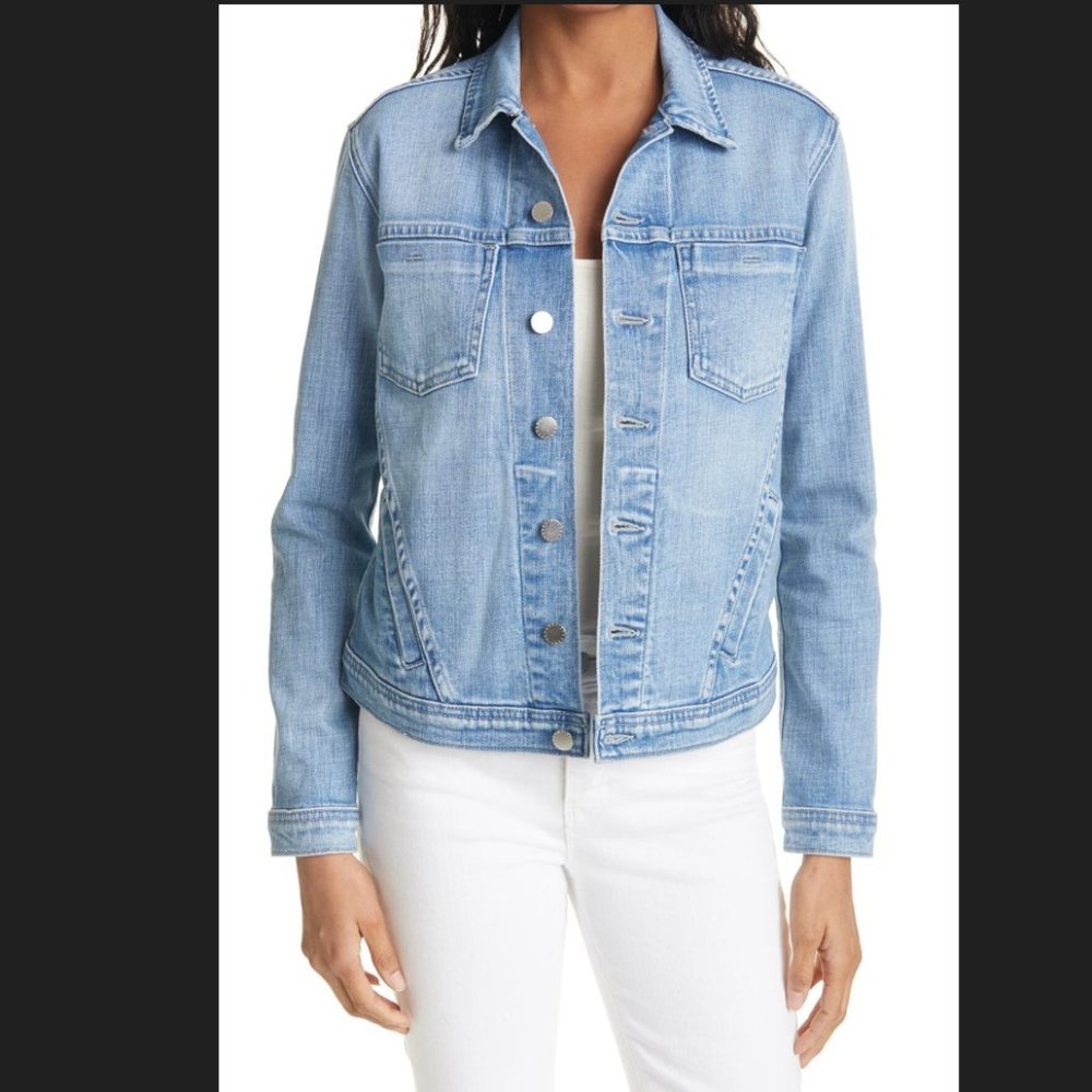NWT L’AGENCE Celine Denim Jacket in Glacier